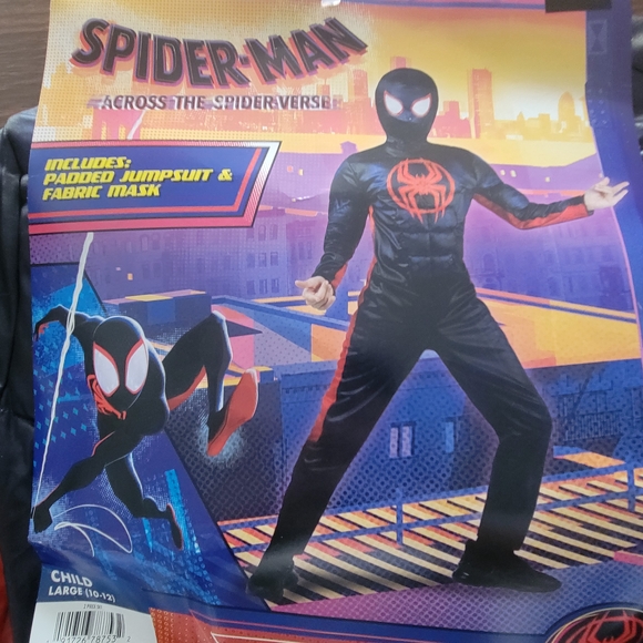 Marvel Miles Morales Costume in Red and Black - Picture 2 of 3